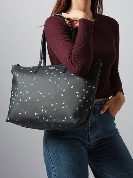 Schoudertas A4 Formaat Holiday Lacoste Blauw holiday NF5141HN ander zicht 1